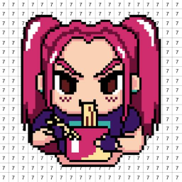 Next game Pixel Number - DIY Coloring